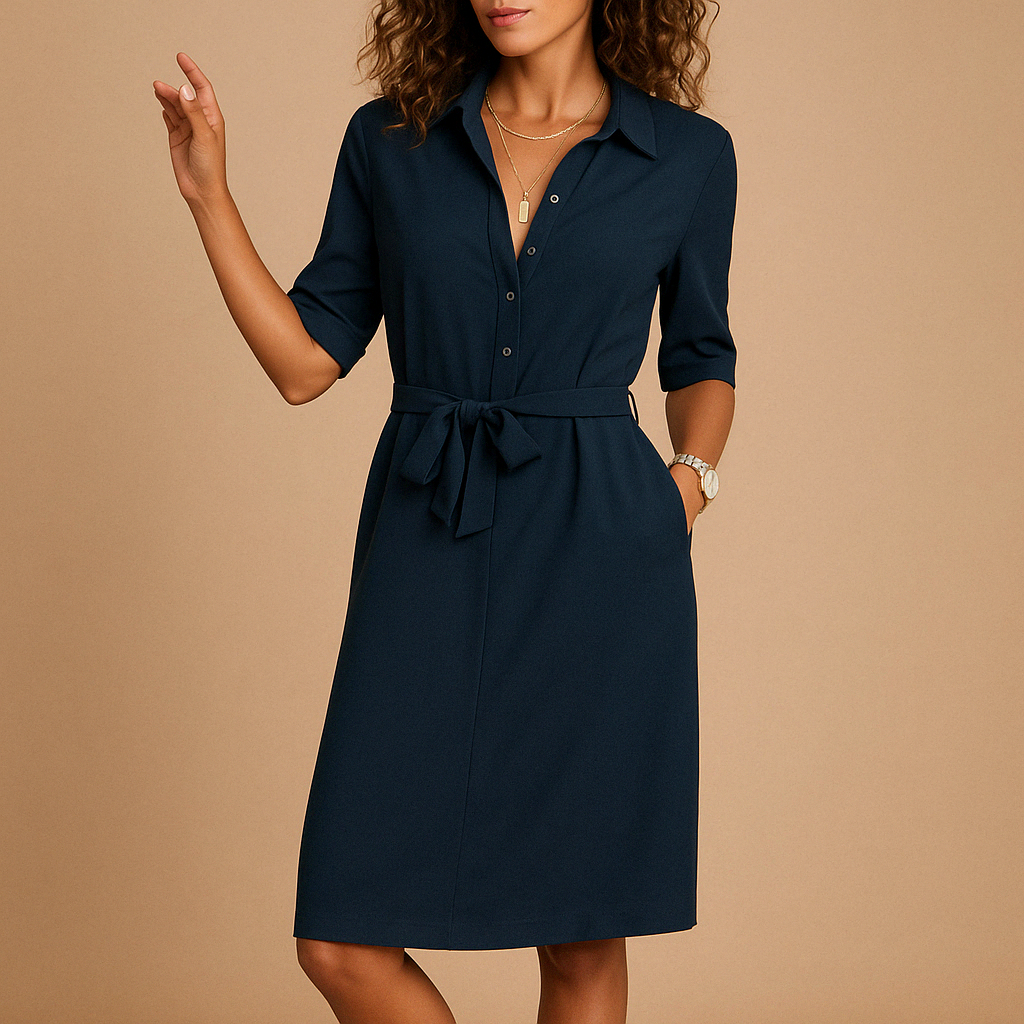 Abito elegante da giorno per donna con taglio moderno e design versatile, perfetto per l’ufficio, il tempo libero o una serata raffinata.