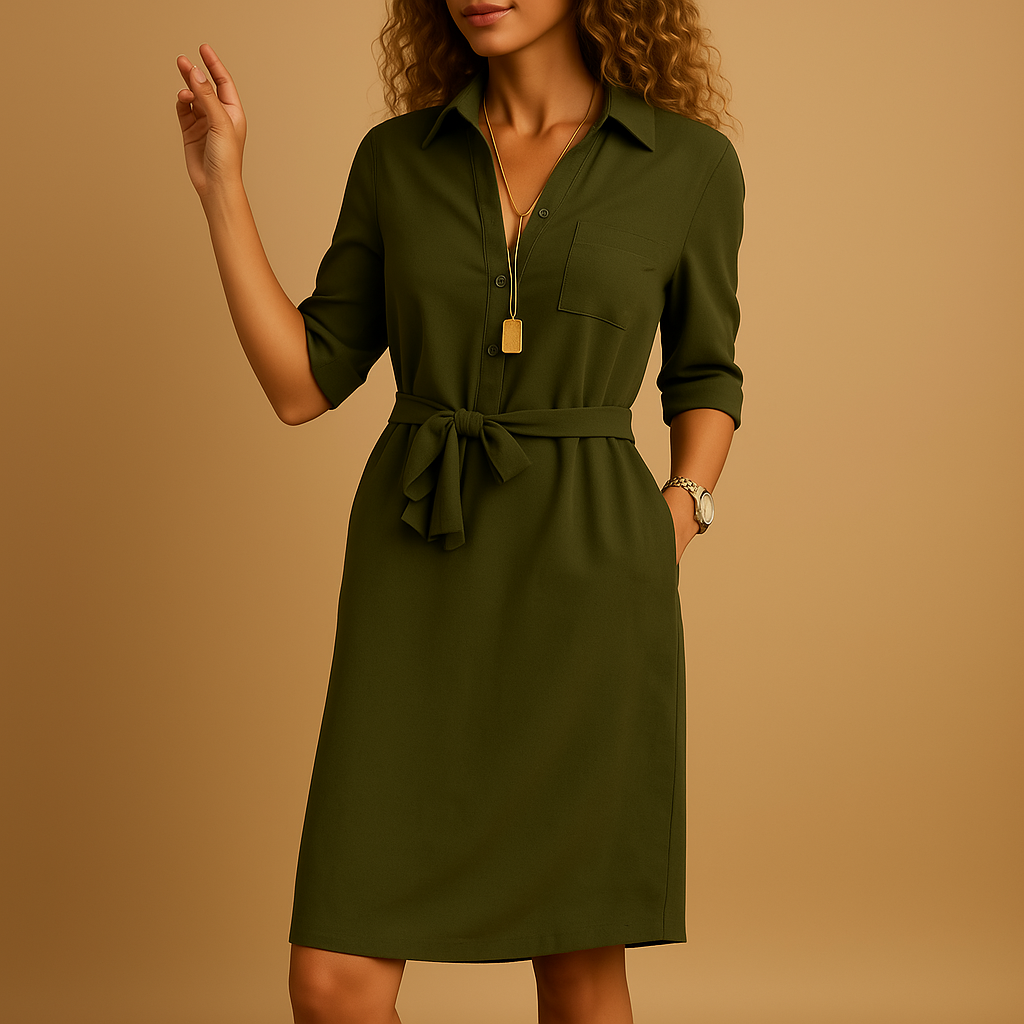 Abito elegante da giorno per donna con taglio moderno e design versatile, perfetto per l’ufficio, il tempo libero o una serata raffinata.